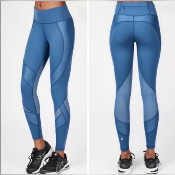 Sweaty Betty Power 7/8 Workout Leggings Stellar Blue (S) - Picture 1 of 15